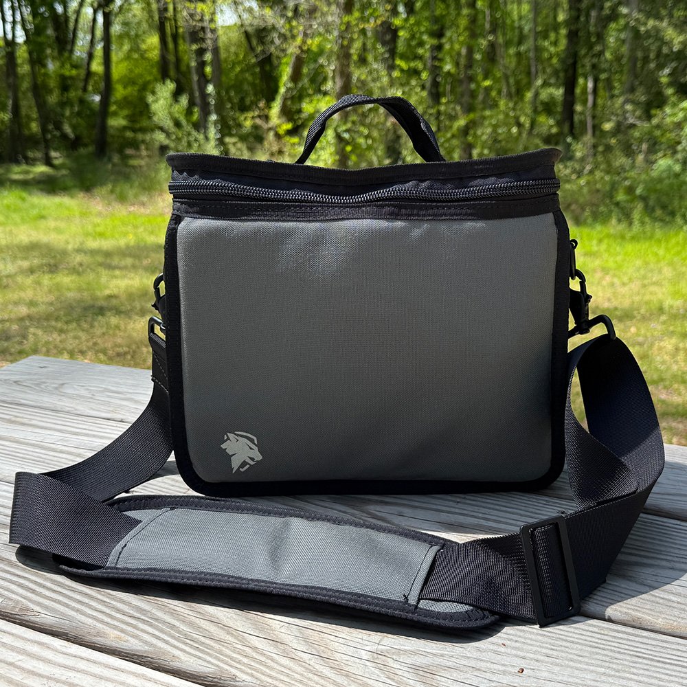 Front view of the Lynx Defense Lunch Box showing the Lynx shield logo