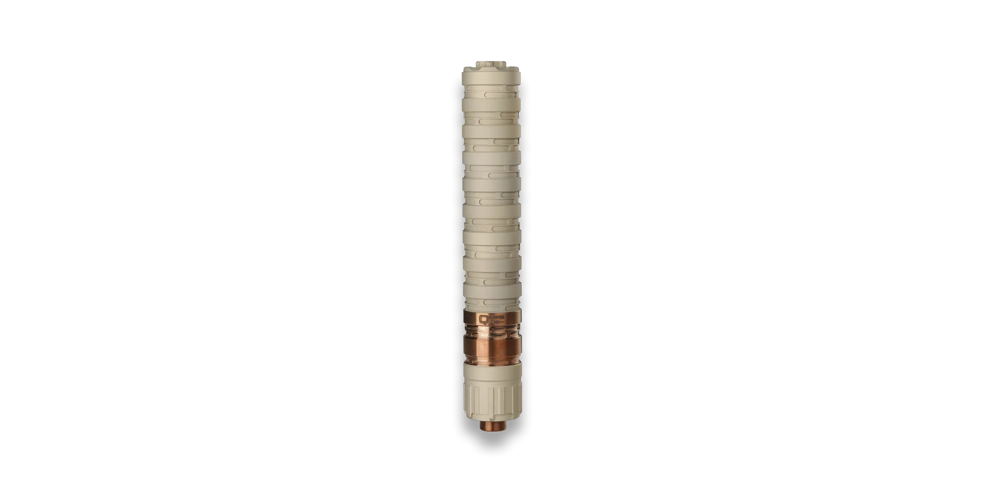 Q Erector 9 modular 9mm suppressor on a white background
