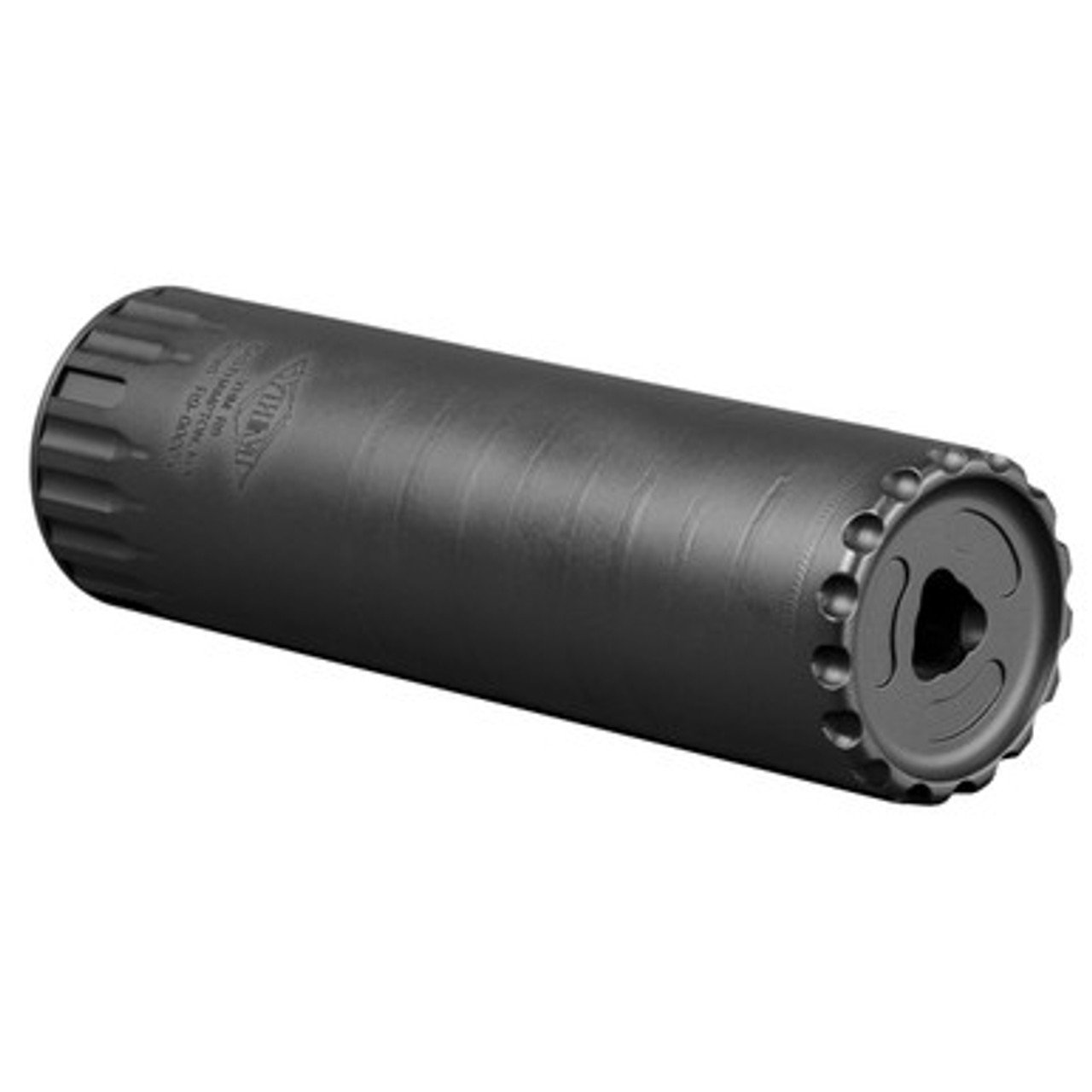 Yankee Hill Machine R9 9mm suppressor on a white background