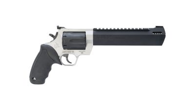 Taurus Raging Hunter .350 Legend revolver with 8 3/8-inch barrel, two-tone finish