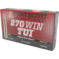 Fort Scott Munitions TUI 270 Winchester Ammo 130 Grain Solid Lead Free Box of 20 deal